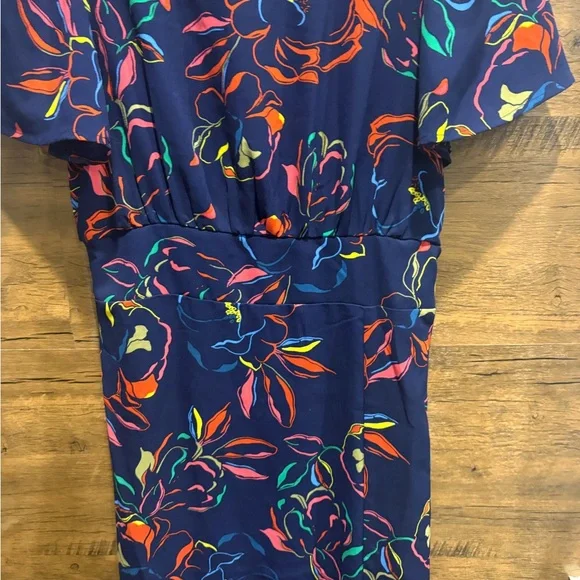 SugarLips Floral Navy Dress - Picture 7 of 10